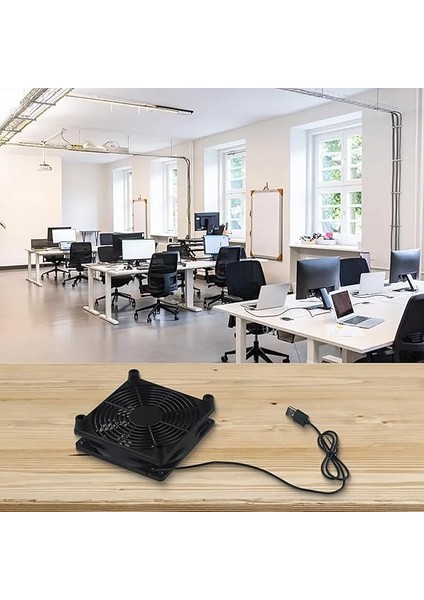 120MM USB Fan - Taşınabilir Elektronik Soğutma Fanı - 56CFM 5V USB Powered Case Fan Pc Fan Tablet Tv Alıcısı Yönlendirici Dvr Play Station (B) fırsatları