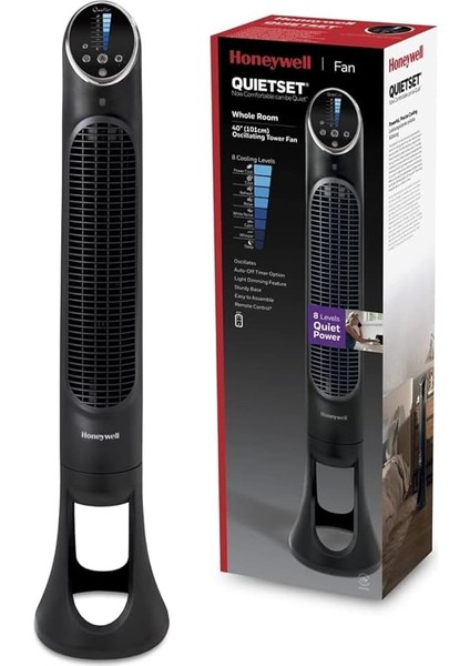Quietset Tower HYF290, 8 Hız Ayarı, 80 Derece Salınım, Zamanlayıcı Fonksiyonu, Uzaktan Kumanda, Kısma Seçenekleri