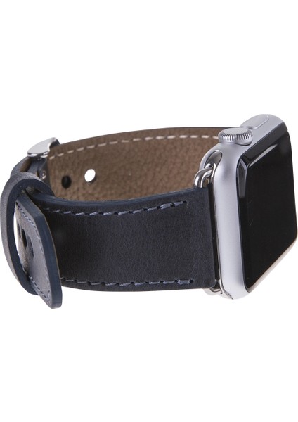 Apple Watch Uyumlu Deri Kordon 42-44-45MM CZ01 Lacivert indirimleri