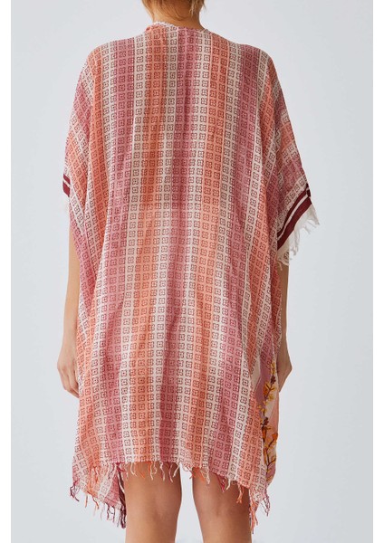 Çiçek Desenli Çizgili Kimono Standart Renk Y1984308_089 modelleri