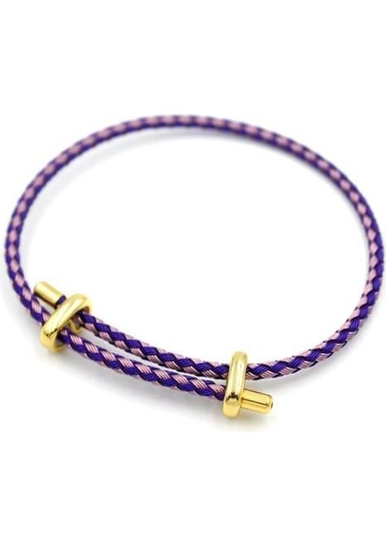 Hasır Bileklik - Mor