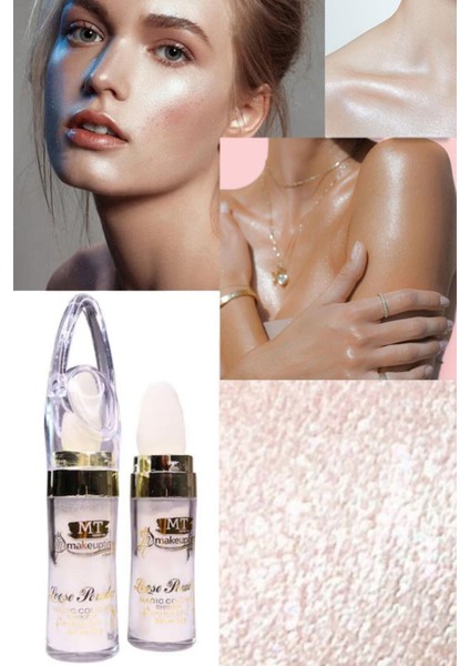 Yüz ve Vücut Için Uygun Silmi Gece Elbiselerine Uyumlu Sexy Simli Parlak Vücut Glitter Losyon Krem