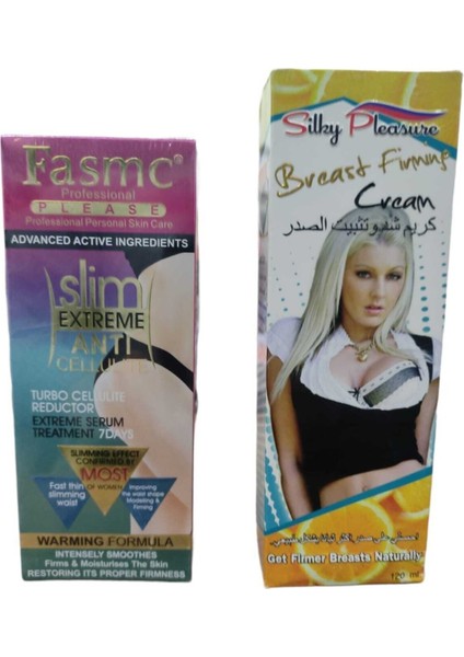 Göğüs Dolgunlaştırıcı Dikleştirici Krem + Kalça Şekillendirici Kaldırıcı Krem Seti