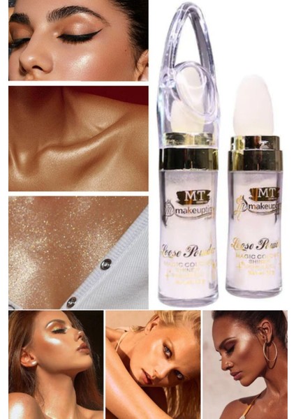 Yüz ve Vücut Için Uygun Silmi Gece Elbiselerine Uyumlu Sexy Simli Parlak Vücut Glitter Losyon Krem modelleri