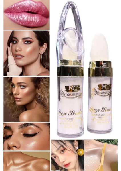 Yüz ve Vücut Için Uygun Silmi Gece Elbiselerine Uyumlu Sexy Simli Parlak Vücut Glitter Losyon Krem