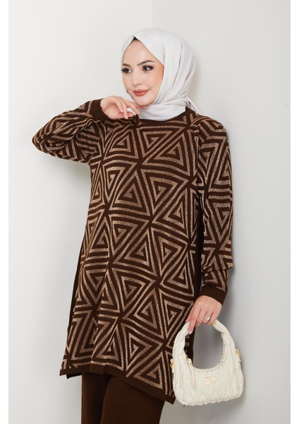 Simli Triko Tunik Pantolon Takım modelleri