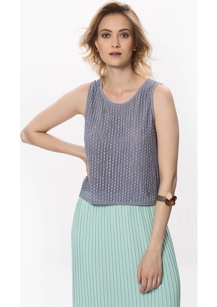 Sırt Detaylı Kadın Bluz Gri Y1713120_004 fiyatları