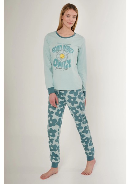 Roly Poly 3247-S Kadın Uzun Kol Pijama Takımı
