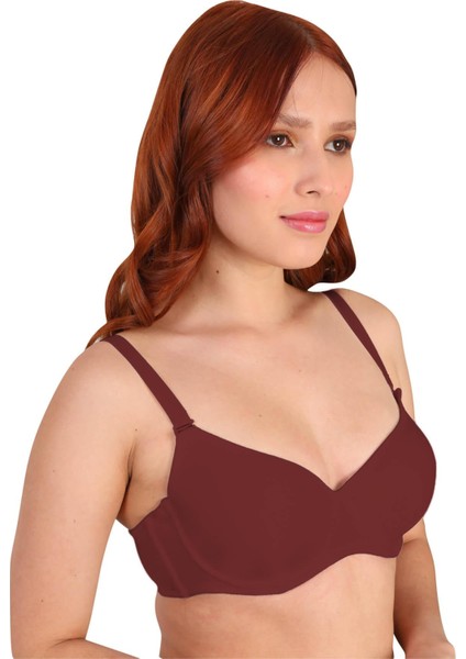 Bordo Mı 190D Pedli Balenli Sütyen