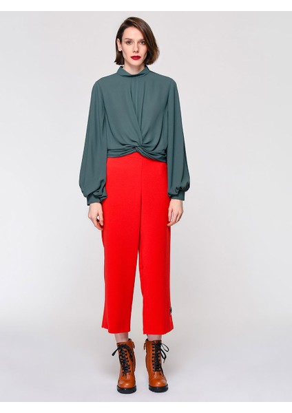 Paça Detaylı Pantolon Kırmızı K1912012_006 fiyatları