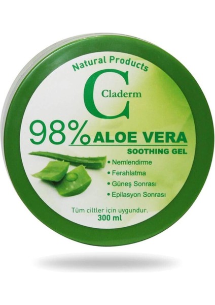 Aloevera Jel 300 ml Yüz Temizleyici Ölü Deri Soyucu Koyu Halka Gözenek Açıcı
