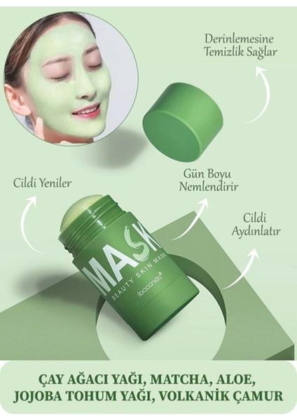 Yeşil Çay Stik Maske Green Tea Mask Stıck