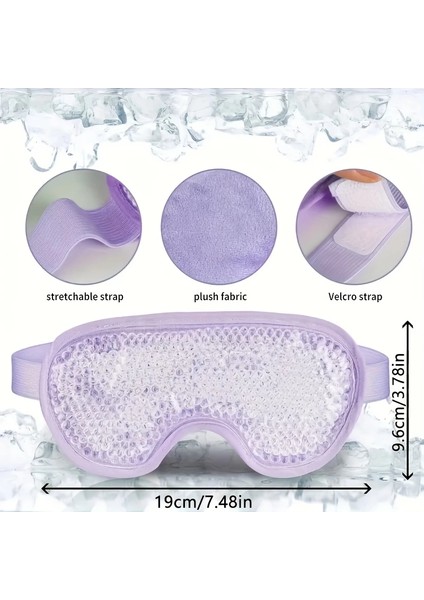 Sıcak ve Soğuk Boncuklu Buz Jeli Terapi Göz Maskesi (Mor) indirimleri