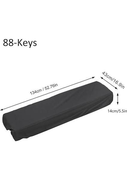 Siyah 61-Keys Dijital Piyano Piyano Müzik Aletlerinin Aksesuarları Için Su Geçirmez Su Geçirmez Ceket (88 Tuş Siyah) modelleri