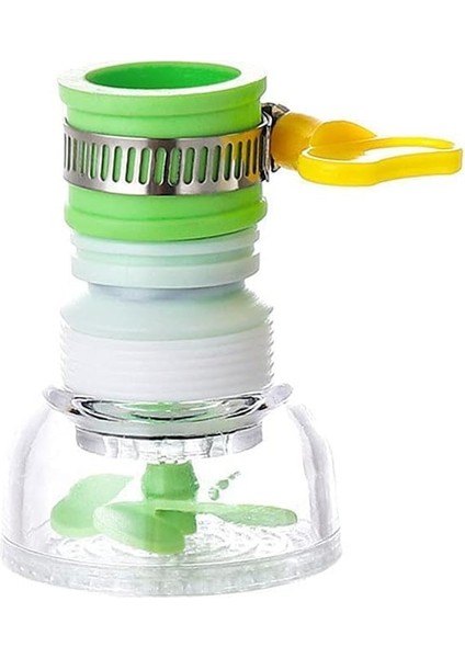 Derece Dönen Tasarruflu Musluk Başlığı Pervaneli Boncuklu Sıçratmaz Musluk Aparatı