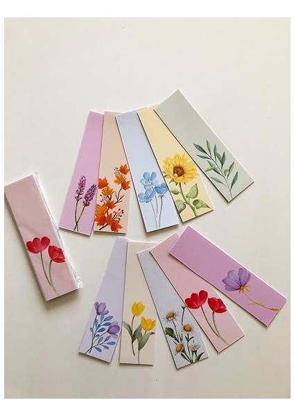 Adet Çiçekler Kitap Ayracı (40X145 Mm) fiyatları