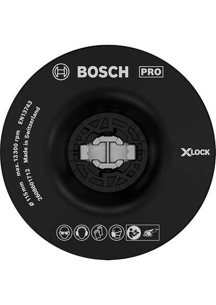 Professional Bosch Accessories Destek Plakası Orta Sertlikte (X-Lock, Ø115 Mm)