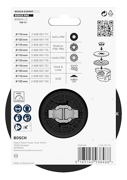 Professional Bosch Accessories Destek Plakası Orta Sertlikte (X-Lock, Ø115 Mm) modelleri