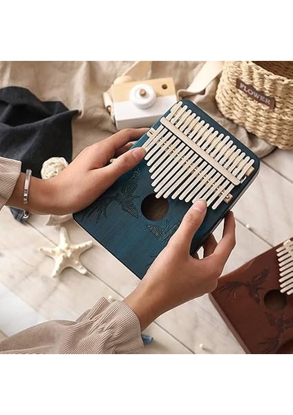 17 Tuşları Kalimba Afrika Başparmak Parmak Piyano Ahşap Kalimba Taşınabilir Enstrüman modelleri