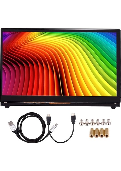7 Inç Hd IPS Kapasitif Dokunmatik Ekran 1024 * 600 Çözünürlüklü Küçük Taşınabilir, USB Hd Arayüzü ile Raspberry Pi Eğitim Aracı ile Uyumlu