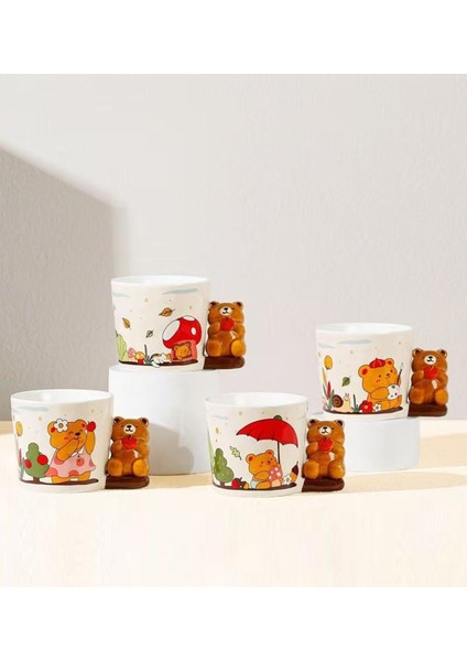 Gülümseyen Ayıcık Temalı Seramik Kupa