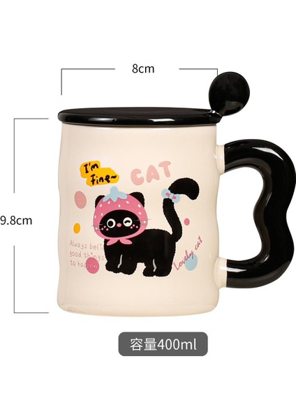 Kara Kedi Temalı Seramik Kupa fiyatları