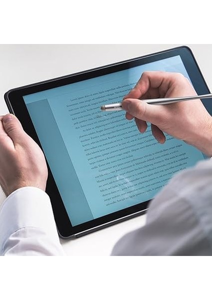 Kapasitif Giriş Kalemi Stylus Dokunmatik Kalem Tükenmez Kalem Premium Metal Ince Kombo Dokunmatik Ekranlı Tabletler ve Daha Fazlası Için 6 Yedek Nanofiber Uçlu 4 Parça indirimleri
