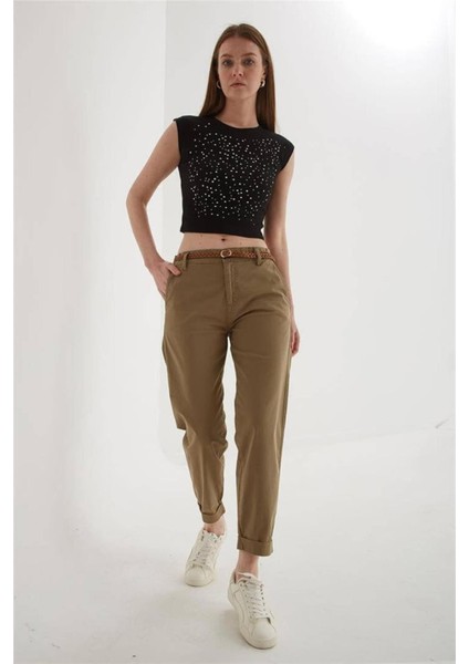 Fashıon Frıends Kadın Kemerli Pantolon 25Y0107K1 fiyatları