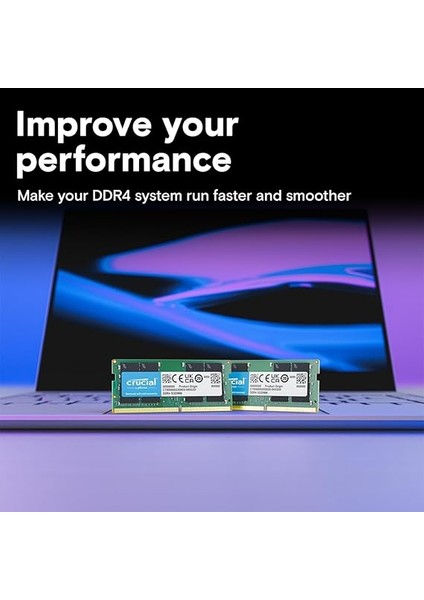 Ram Ddr4 32GO 3200MHZ Sodımm CL22, Mémoire Pour Ordinateur Portable, Mini Pc (Ou 2933MHZ / 2666MHZ) - CT32G4SFD832A fiyatları