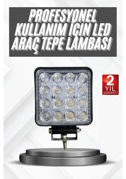 16 Ledli Çalışma Lambası Araç Görüş Lambası Oto Lamba