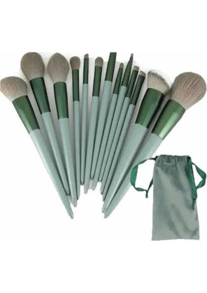 13 Parça Makyaj Fırça Seti Far Kontür Aydnlatıcı Fırçası Iz Bırakmaz Hafif ve Yumuşak fırsatları