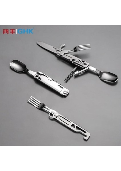 Kamp Çatal&kaşık&bıçak Tirbüşon Set - Grand Harvest - GHKS002 modelleri