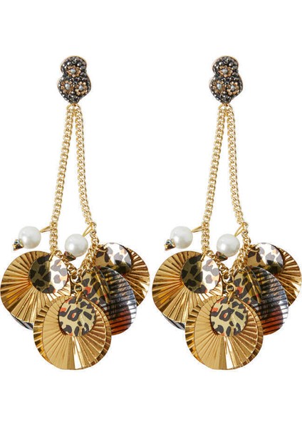 İnci Ve Pul Detaylı Kadın Küpe Standart Renk K2086507_089 fiyatları