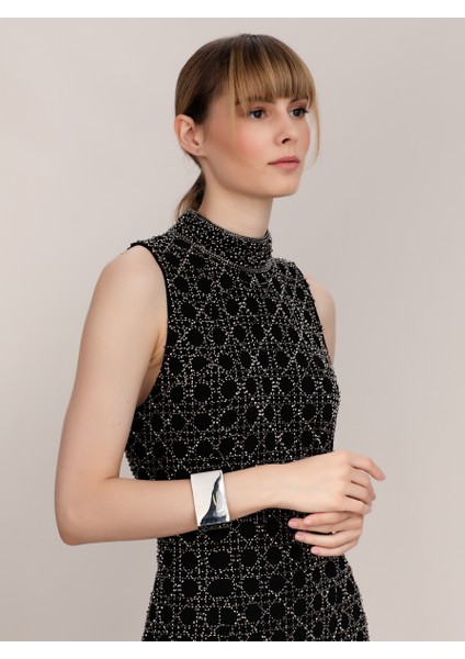 İşlemeli Mini Gece Elbisesi Siyah K1962101_001 modelleri