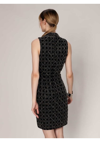 İşlemeli Mini Gece Elbisesi Siyah K1962101_001 indirimleri