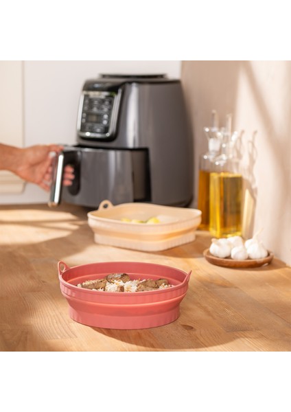 Rustik Yuvarlak Airfryer Kabı fiyatları