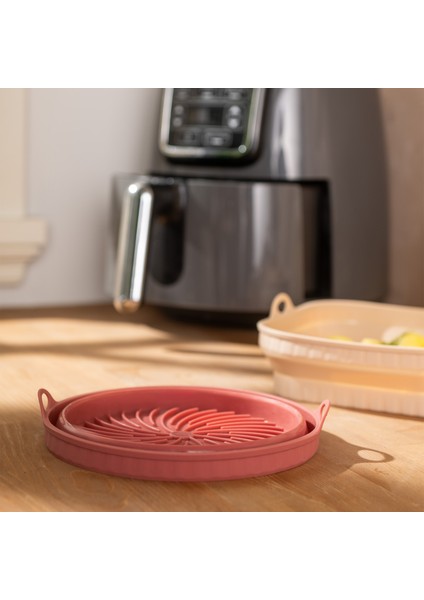 Rustik Yuvarlak Airfryer Kabı modelleri