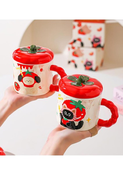 Domates Dostlar Temalı Seramik Kupa fırsatları