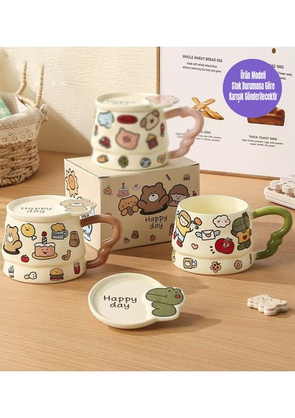 Hapyy Day Hayvan Temalı Seramik Kupa