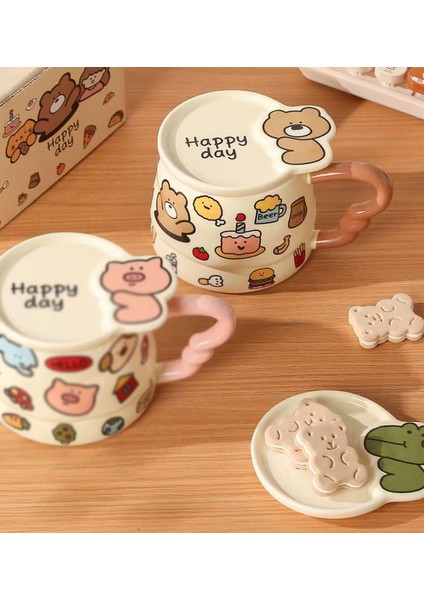 Hapyy Day Hayvan Temalı Seramik Kupa fırsatları