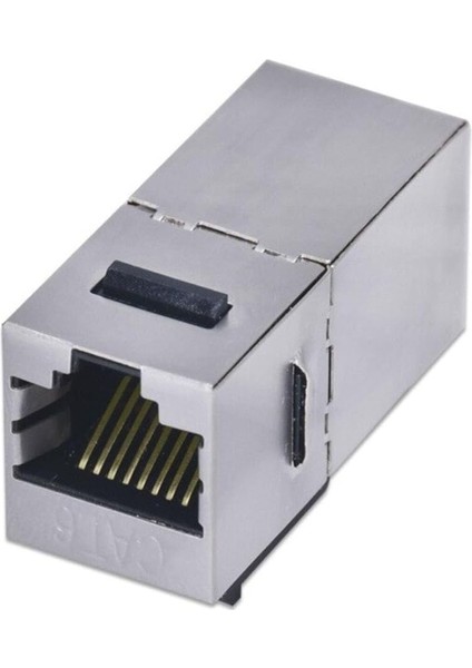 Cat6 Jack Internet Kablo Birleştirici RJ45 Metal Dişi Dişi Ekleme Aparatı