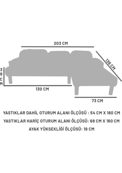 Legna Bohem Köşe Takımı, Açık Krem indirimleri