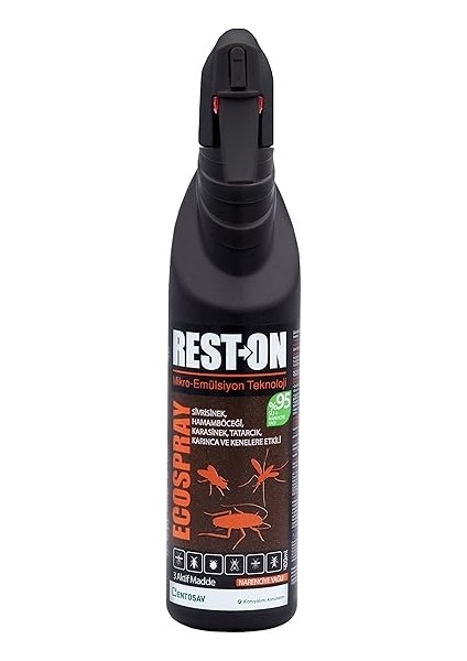 Rest-On Eco-Spray, Hamamböceği, Haşere, Karınca, Sivrisinek, Kene Ilacı Sprey 400 ml fırsatları