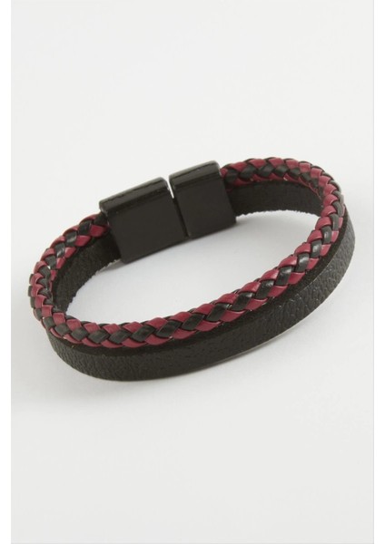 Mıknatıslı Orjinal Deri Bileklik