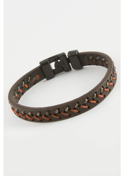 Ip Işlemeli Kaliteli Suni Deri Bileklik