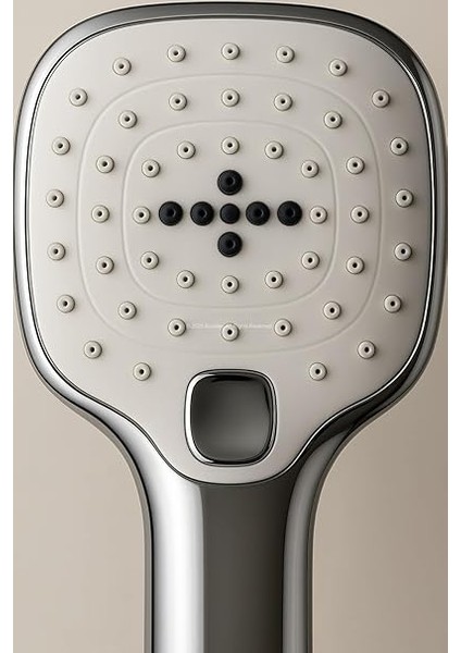 Spiralli Duş Başlığı Seti, 3 Fonksiyonlu Tuşlu Geniş Gövde Krom Duş Başlığı, 150 cm Duş Hortumu, Mafsallı Başlık, Vida ve Dübel Dahil, Su Tasarruflu, Duvara Monte Banyo Takımı indirimleri