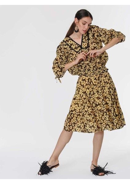 Desenli Siyah Etek Standart Renk Y1967125_089 fırsatları