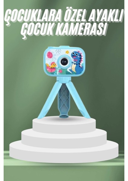 Çocuklara Özel Ayaklı Mini Fotoğraf Makinesi Dijital LCD Ekran