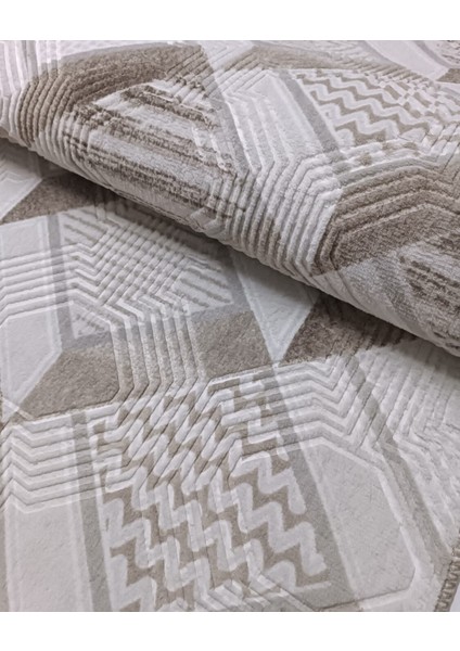 Dinar Motif Bej Kahverengi Kaymaz Taban Kesme Yolluk Halı Modern Desen fiyatları