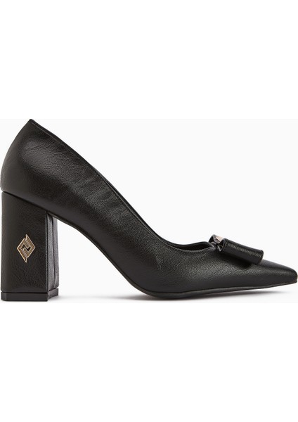 Melly Siyah Tokalı Kalın Topuklu Kadın Ayakkabı fiyatları
